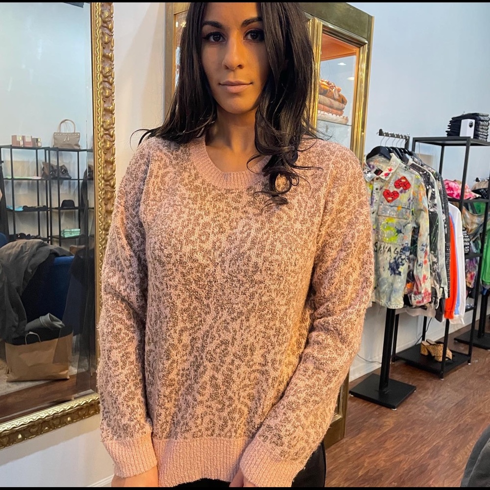 madewell leopard sweater